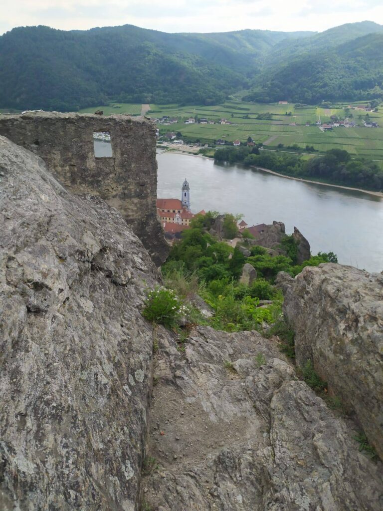 skalní vyhlídka nad Dunajem