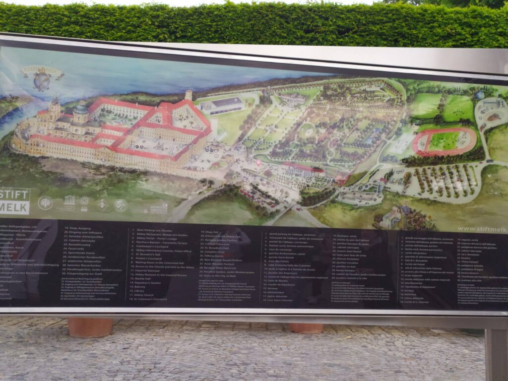 mapa oblasti Melk