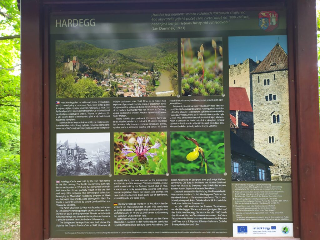 informační tabule Hardegg