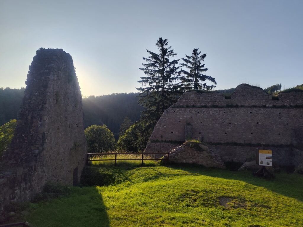 výhled do kraje z hradu Litice